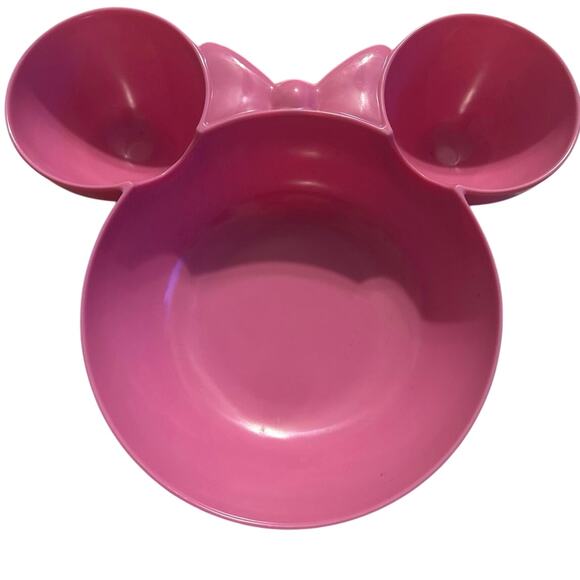 Zak! Disney Minnie Mouse shaped Pink chip and dip bowl. zak Designs. NWT - Picture 1 of 6